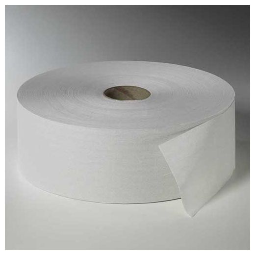 Papier toilette grand rouleau, 380 m x 10 cm blanc, 400 feuilles par rouleau 1
