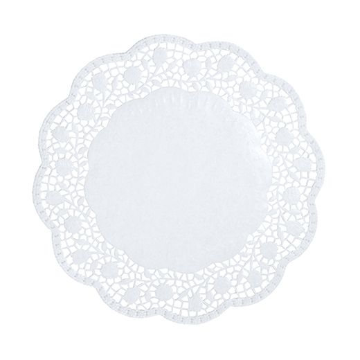 Dentelles rond Ø 30 cm blanc 1