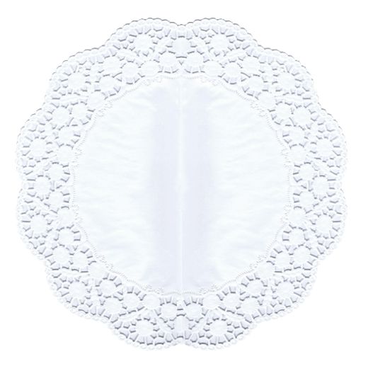Dentelles rond Ø 36 cm blanc 1