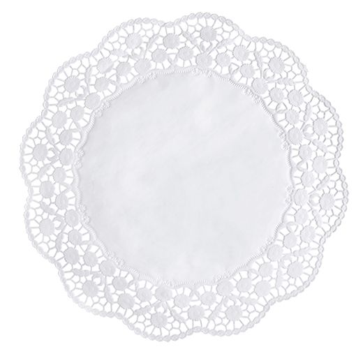Dentelles rond Ø 36 cm blanc 1