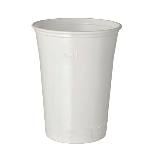 Gobelets, PS 0,4 l Ø 9,5 cm · 12 cm blanc 1