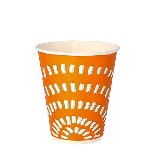 Gobelets pour boissons froides en carton 0,25 l Ø 8,97 cm · 10 cm orange 1