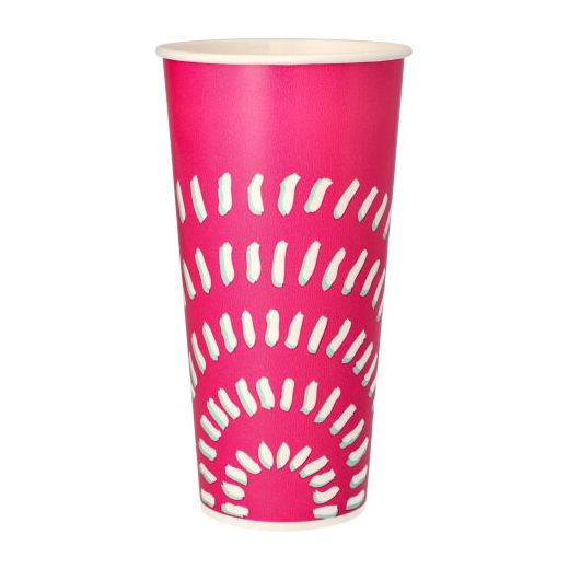 Gobelets pour boissons froides en carton 0,5 l Ø 8,97 cm · 16,83 cm rose 1