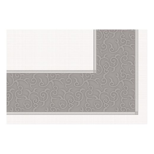 Surnappe, aspect textile "soft selection plus" 80 cm x 80 cm gris "Casali" 1