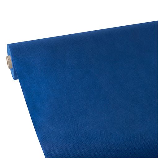 Nappe, aspect textile, non tissée "soft selection" 25 m x 1,18 m bleu foncé 1