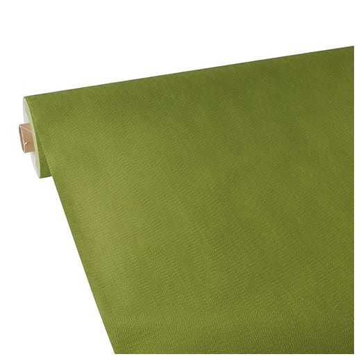 Nappe, aspect textile, non tissée "soft selection plus" 25 m x 1,18 m vert olive 1