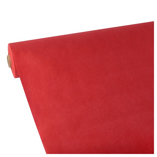 Nappe, aspect textile, non tissée "soft selection" 25 m x 1,18 m rouge 1
