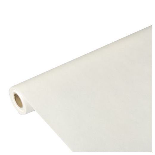Nappe, aspect tissu, non tissée "soft selection" 10 m x 1,18 m blanc 1