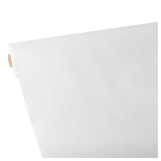 Nappe, aspect textile, non tissée "soft selection" 25 m x 1,18 m blanc 1