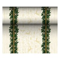 Chemin de table, aspect textile, Airlaid 24 m x 40 cm "Golden Star"