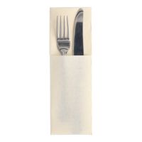 Serviettes "ROYAL Collection" 48 cm x 30 cm champagne avec enveloppe à couverts