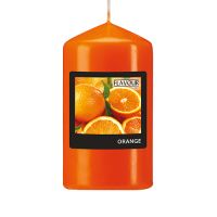 "Flavour by GALA" Bougie cylindrique parfumée Ø 58 mm · 110 mm orange - orange