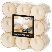 "Flavour by GALA" Lumière parfumée Ø 38 mm · 24 mm ivoire - Sandalwood-Vanilla en polycarbonate