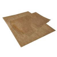 Papier d'emballage, papier sulfurisé 35 cm x 25 cm marron résistant à la graisse