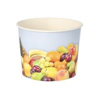 Pots à glace, en carton rond 500 ml Ø 11 cm · 8,3 cm "Fruits"