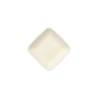 Assiettes "Fingerfood", canne à sucre "pure" rectangulaire 6,5 cm x 6,5 cm blanc