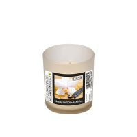 "Flavour by GALA" Bougie parfumée en verre Ø 70 mm · 77 mm ivoire - Sandalwood-Vanilla "Indro"