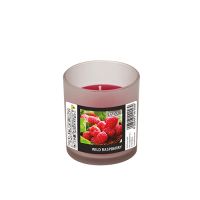 "Flavour by GALA" Bougie parfumée en verre Ø 70 mm · 77 mm lie de vin - Wild Raspberry "Indro"