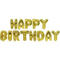 Ballons aluminium or "Happy Birthday"