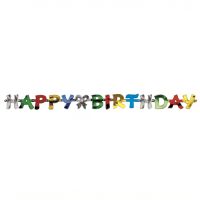 Guirlande en lettres 1,4 m "Happy Birthday"