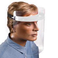 Visière de protection du visage 25 cm blanc à assembler soi-même incl. 2 visières