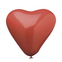 Ballons Ø 26 cm rouge "cœur" grande