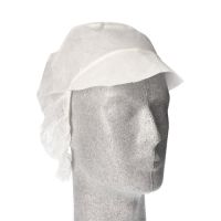 "WORK-INN/PS" Casquettes, papier de soie Ø 30 cm blanc