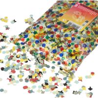 Confettis, papier couleurs assorties 100 gr.