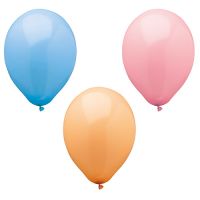 Ballons Ø 25 cm couleurs assorties "Pastel"