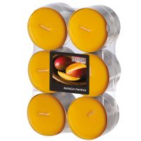 "Flavour by GALA" Bougies parfumées maxi Ø 58 mm · 24 mm abricot - Mango-Papaya