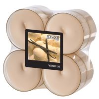 "Flavour by GALA" Bougies parfumées maxi Ø 59 mm · 24 mm crème - Vanille en polycarbonate