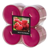 "Flavour by GALA" Bougies parfumées maxi Ø 59 mm · 24 mm lie de vin - Wild Raspberry en polycarbonate