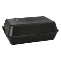 Contenants / food-box réutilisables, 23,4 x 15,6 cm, noir