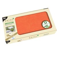 Surnappe, aspect tissu, PV-tissu "ROYAL Collection Plus" 80 cm x 80 cm nectarine