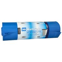 Sacs poubelle, LDPE 120 l 110 cm x 70 cm bleu