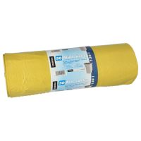 Sacs poubelle, LDPE 120 l 110 cm x 70 cm jaune