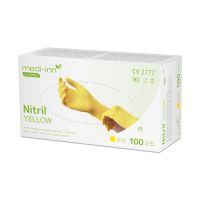 "Medi-Inn® Classic" Gants, Nitrile, sans poudre jaune "Nitril Yellow" Taille L