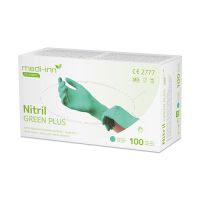 "Medi-Inn® Classic" Gants, Nitrile, sans poudre "Green Plus" vert Taille S