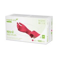 "Medi-Inn® Classic" Gants, Nitrile, sans poudre rouge "Nitril Red Plus" Taille M