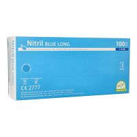 "Medi-Inn®" Gants, Nitrile, sans poudre "Long" bleu Taille M