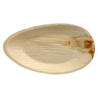 Assiettes, feuille de palmier "pure" ovale 32 cm x 18 cm x 3 cm