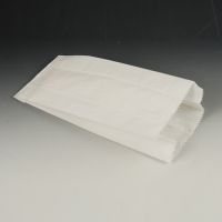 Sachets en papier de cellulose avec ficelle 21 cm x 10 cm x 5 cm blanc contenance 0,5 kg