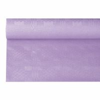 Nappe damassée 6 m x 1,2 m violet