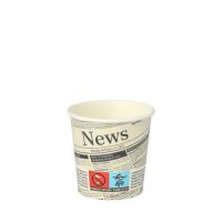Gobelets, carton "To Go" 0,1 l Ø 6 cm · 6 cm blanc "Newsprint"