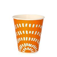 Gobelets pour boissons froides en carton 0,25 l Ø 8,97 cm · 10 cm orange