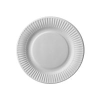 Assiettes, carton rond Ø 18 cm blanc