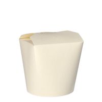 Pasta-box bio, carton 750 ml 10 cm x 10 cm x 8,5 cm blanc