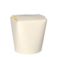 Pasta-box, carton 950 ml 11 cm x 10,5 cm x 9,3 cm blanc