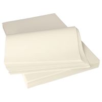 Papier sulfurisé , 1/8 feuilles "pure" 37,5 cm x 25 cm blanc à 12,5 kg, résistant à la graisse