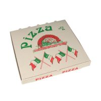 Boîtes à Pizza en cellulose rectangulaire 33 cm x 33 cm x 4 cm "Italie"